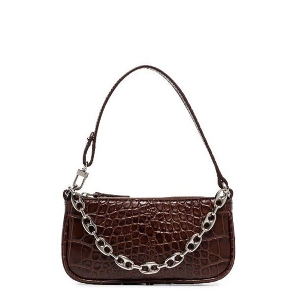 ByFar Handbags - By Far mini Rachel croc-effect bag
